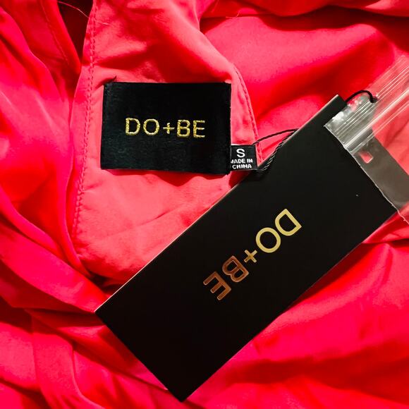 Do & Be Born To Shine Sleeveless Tulip Hem Midi Dress Size S Small NWT Pink - Picture 3 of 11